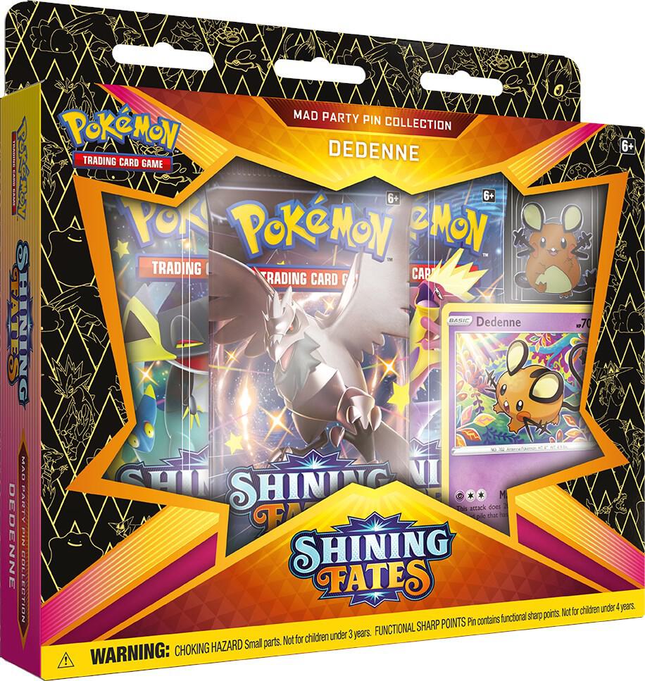 Shining Fates Mad Party Pin Collection Dedenne - Shining Fates (SHF) - Sealed Wax