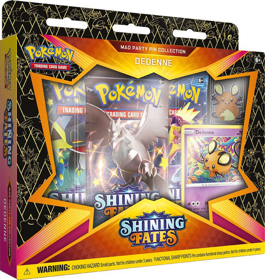 Shining Fates Mad Party Pin Collection Dedenne - Shining Fates (SHF) - Sealed Wax