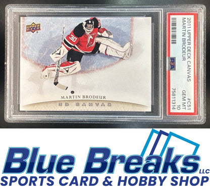 2011-12 Upper Deck UD Canvas Martin Brodeur #C51 PSA 10 New Jersey Devils