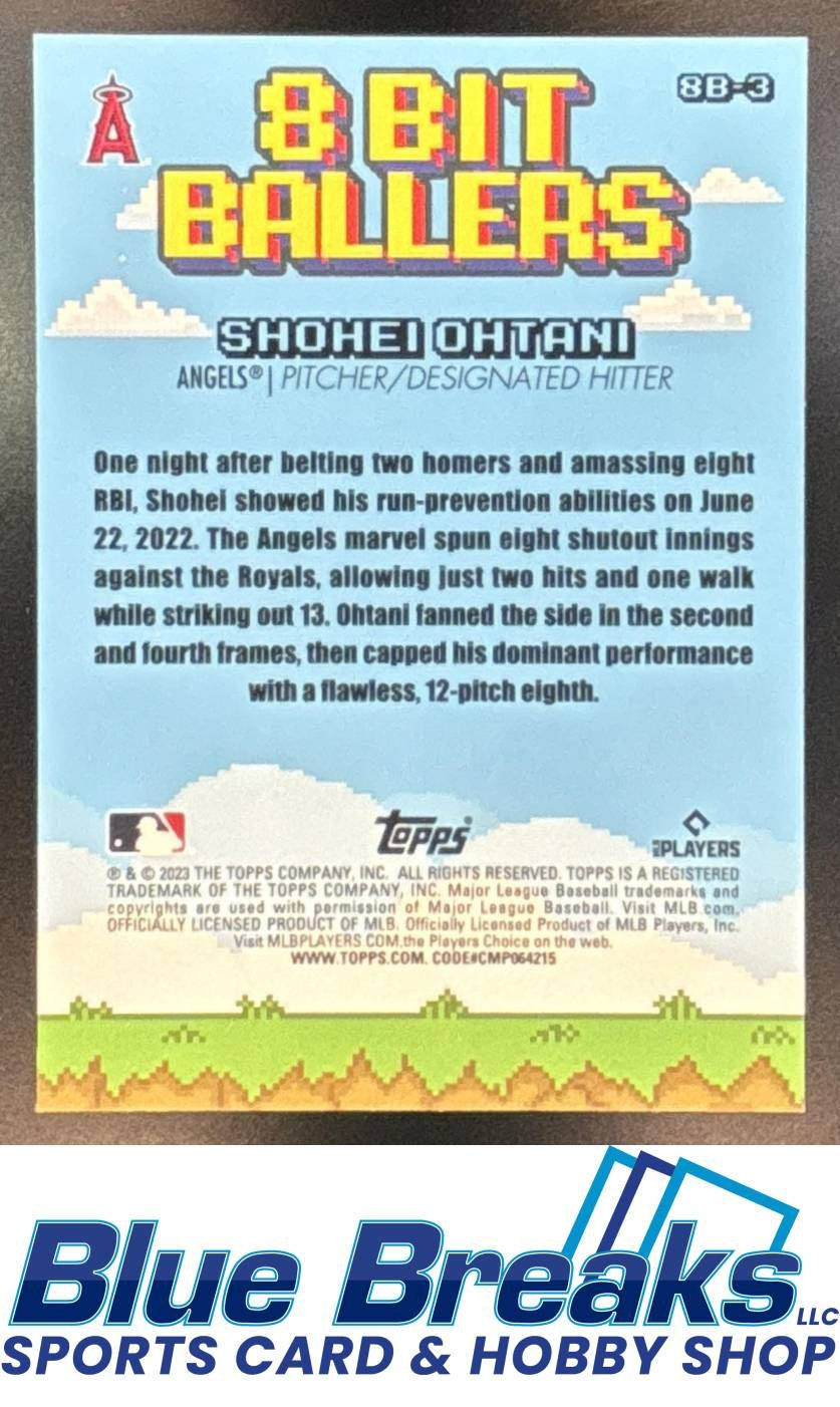 2023 Topps Big League 8 Bit Ballers Shohei Ohtani [RC] #8B-3 Los Angeles Angels