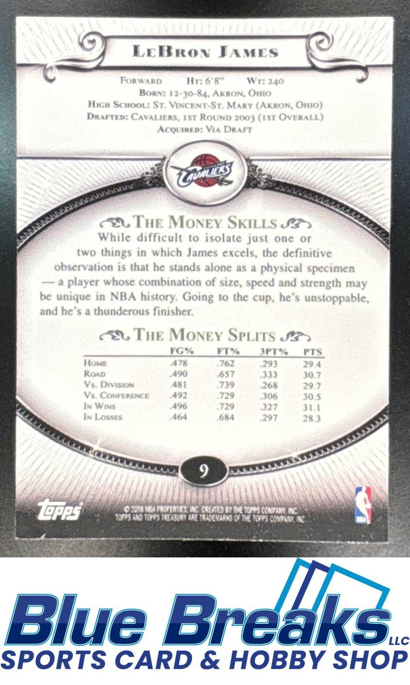 2008-09 Topps Treasury LeBron James [RC] #9 Cleveland Cavaliers