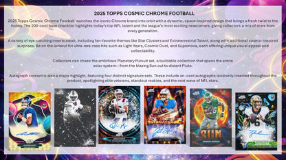 2025 Topps Cosmic Chrome Football Hobby Box - Sealed Wax - (Presell)