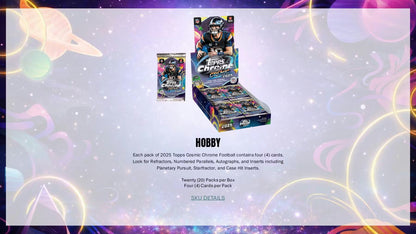 2025 Topps Cosmic Chrome Football Hobby 8-Box Case - Sealed Wax - (Presell)