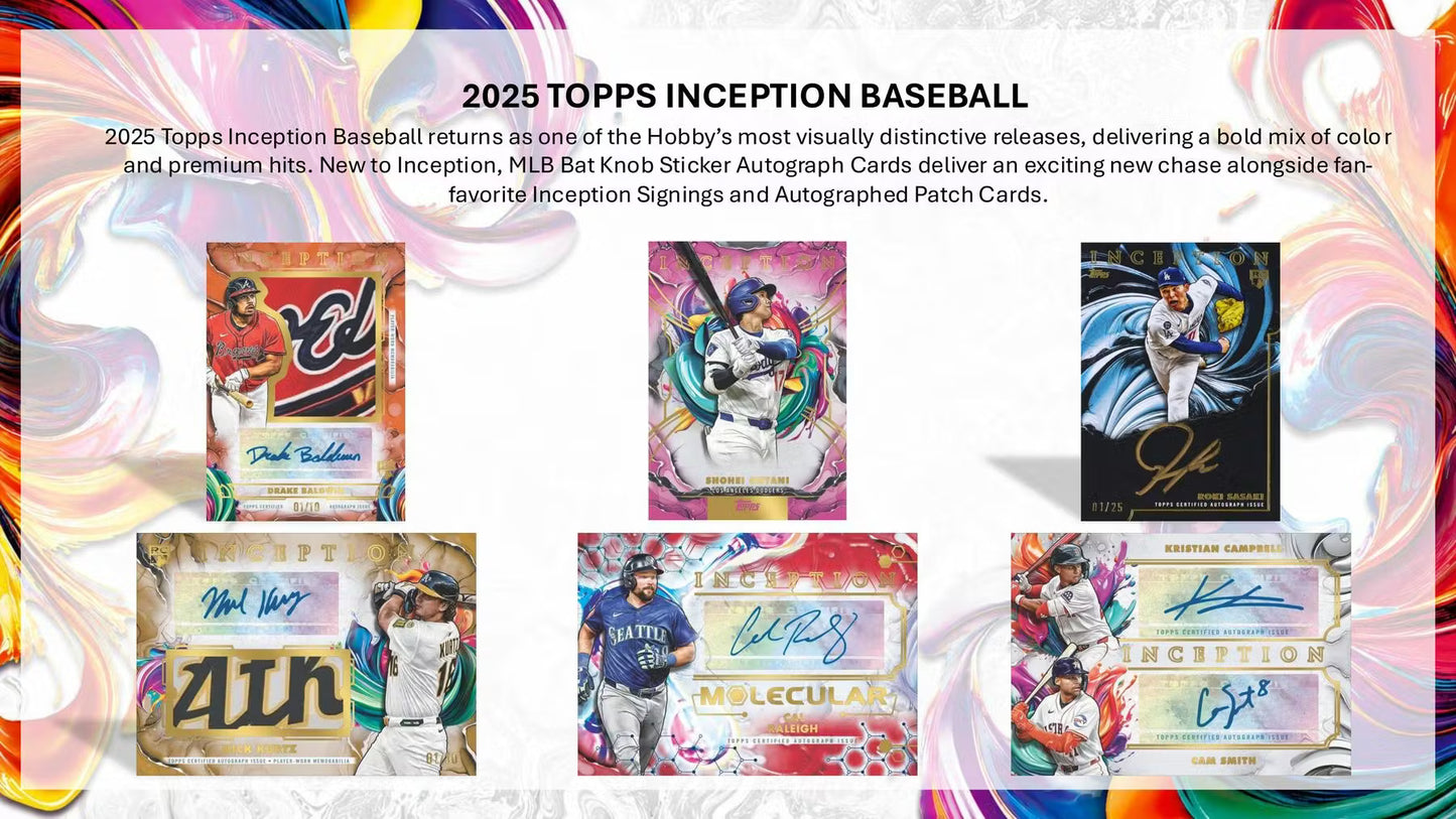 2025 Topps Inception Baseball Hobby Box - Sealed Wax - (Presell)