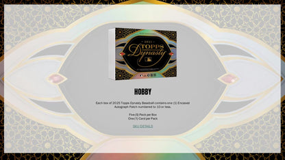 2025 Topps Dynasty Baseball Hobby 5-Box Case - Sealed Wax - (Presell)