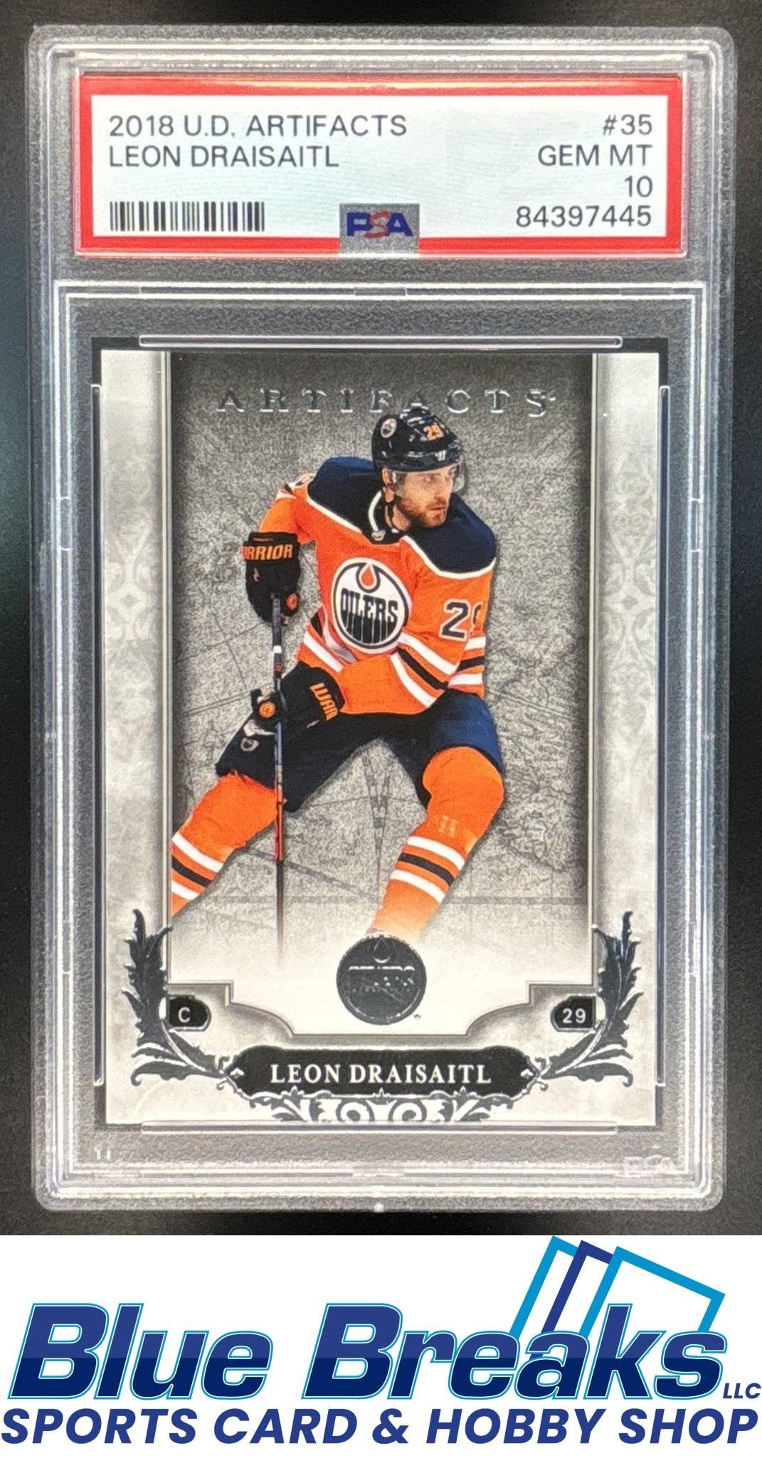 2018-19 Upper Deck Artifacts Leon Draisaitl [RC] #35 PSA 10 Edmonton Oilers