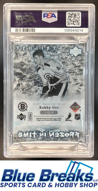 2007 Upper Deck Trilogy Bobby Orr #103 Future Icons Frozen In Time PSA 10