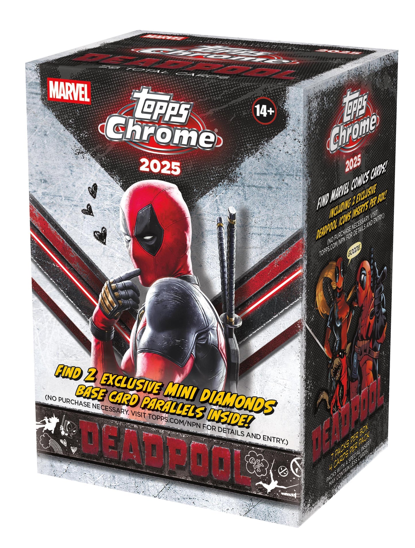 2025 Topps Chrome Marvel Deadpool Blaster Box - Sealed Wax - Presell