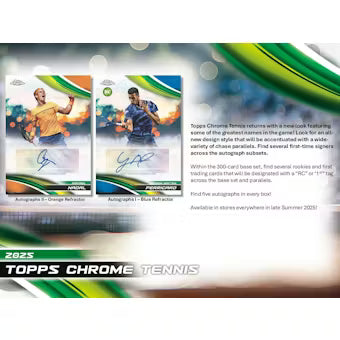 2025 Topps Chrome Tennis Breakers Delight  Box