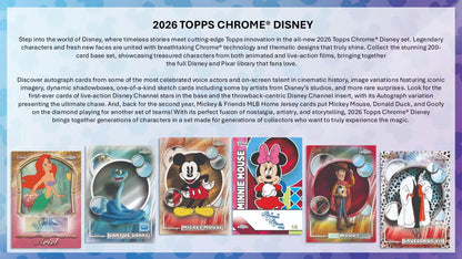 2026 Topps Chrome Disney Hobby Box - Sealed Wax - (Presell)