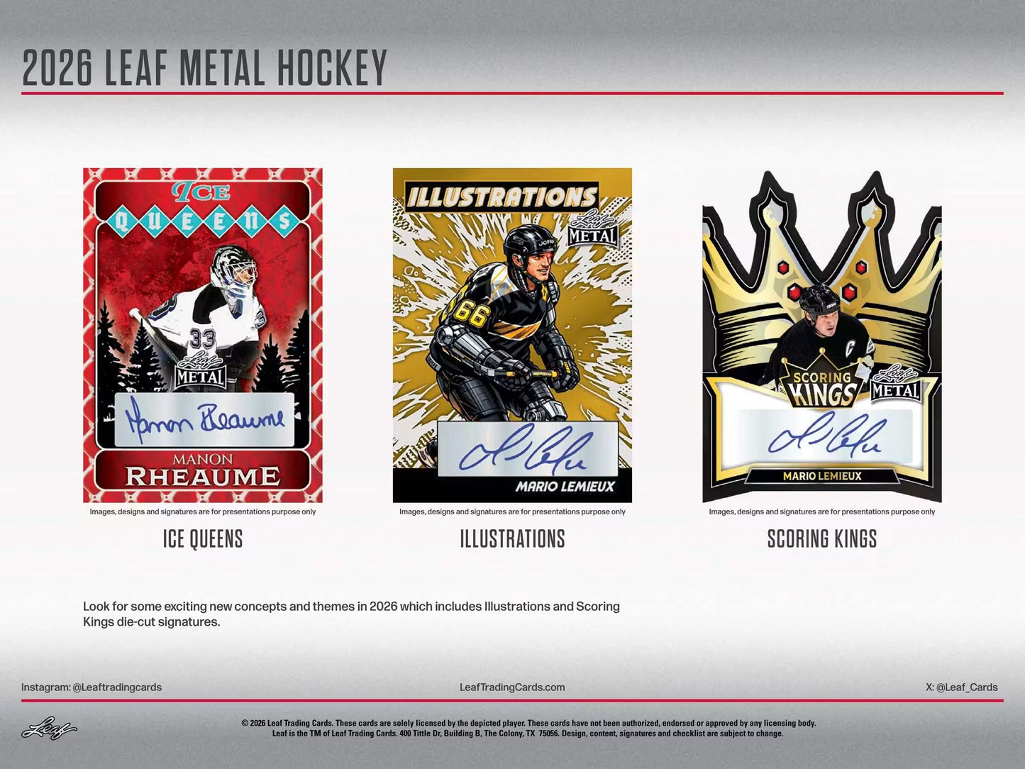 2026 Leaf Metal Hockey Hobby Box - Sealed Wax