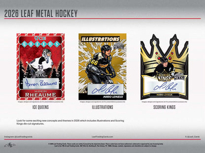 2026 Leaf Metal Hockey Hobby Box - Sealed Wax