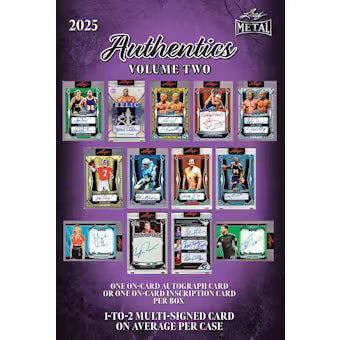 2025 Leaf Metal Authentics Volume 2 Hobby Box - Sealed Wax