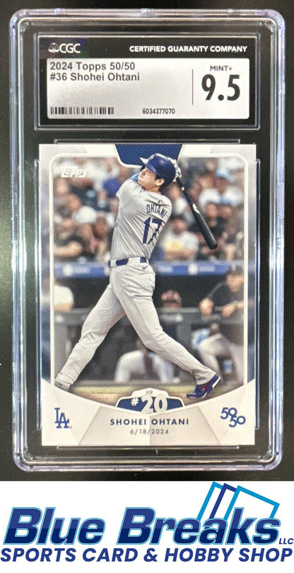 2024 Topps 50/50: Shohei Ohtani #36 CGC 9.5 Los Angeles Dodgers