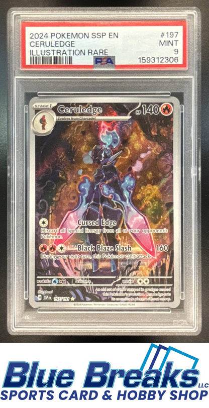 2024 Pokemon Surging Sparks Ceruledge #197/191 PSA 9