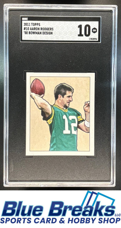 2011 Topps 1950 Bowman Aaron Rodgers [RC] #10 SGC 10 Packers