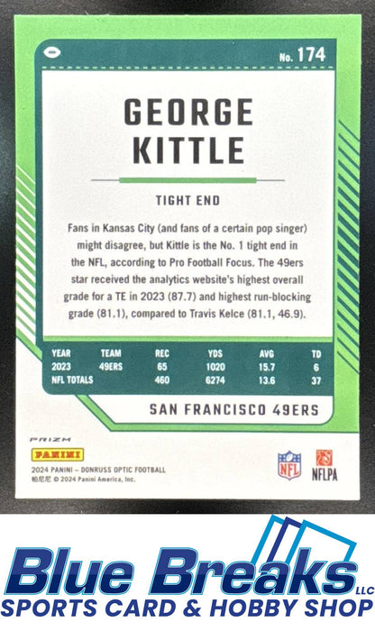 2024 Panini Donruss Optic 100 George Kittle #174 San Francisco 49ers