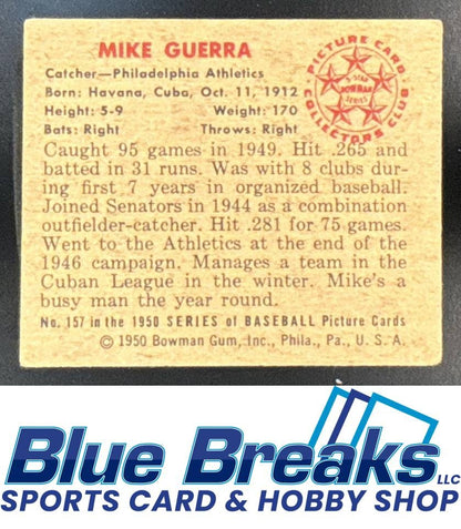 1950 Bowman Mike Guerra [RC] #157