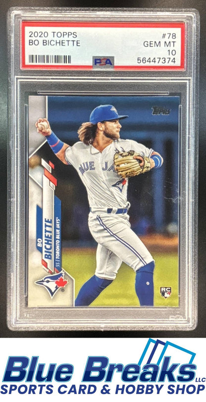 2020 Topps Bo Bichette RC #78 PSA 10 Blue Jays