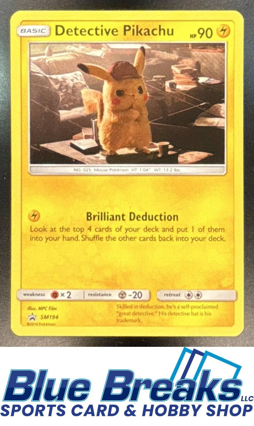 2016-19 Pokemon SM Black Star Promos Detective Pikachu #SM194