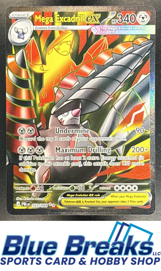 2026 Pokemon Pitch Black Ultra Rare Mega Excadrill ex #103/084