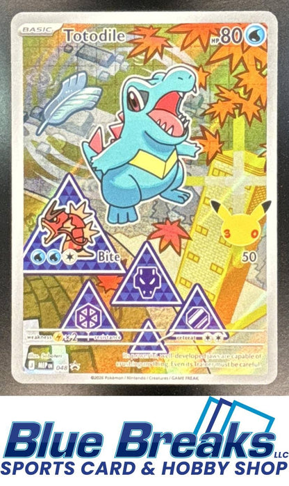 2025 Pokemon MEP Black Star Promos Totodile #048 First Partner Illustration Collection Series 2