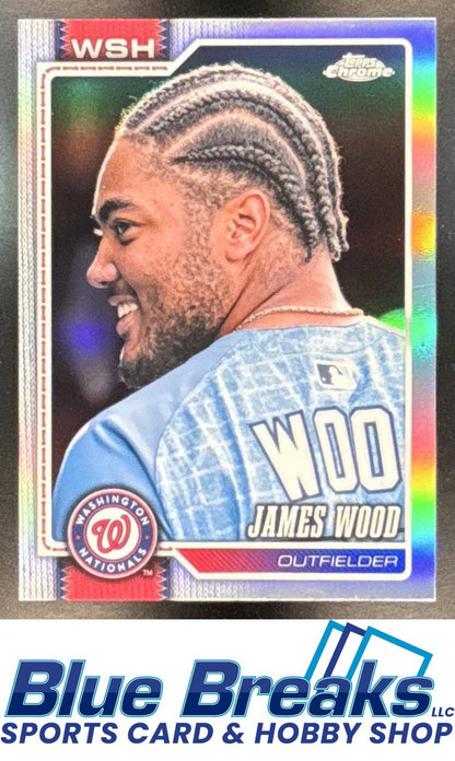2026 Topps Chrome Image Variation James Wood [RC] #128 Washington Nationals