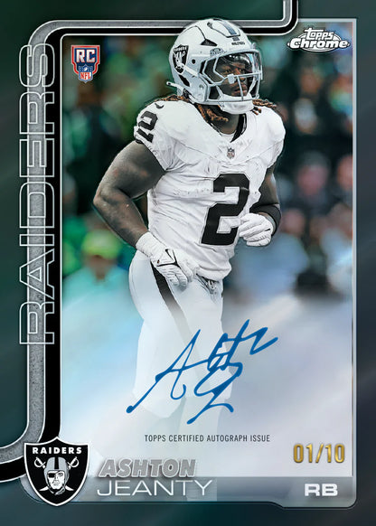 2025 Topps Chrome Football Blaster Box - Sealed Wax