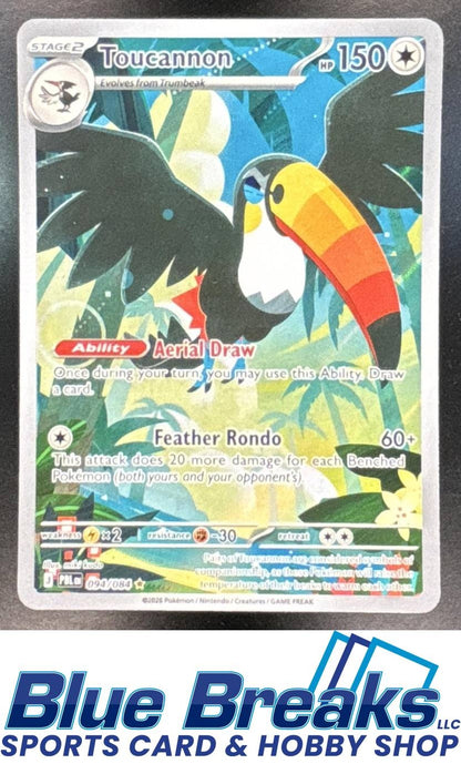 2026 Pokemon Pitch Black Illustration Rare Toucannon #094/084