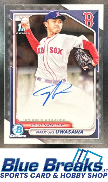 2024 Bowman Chrome Auto Naoyuki Uwasawa [RC] #CPA-NU 1st Prospect Boston Red Sox