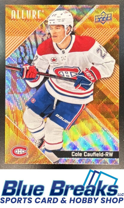 2024 Upper Deck Allure Orange Wave Cole Caufield #39 Canadians
