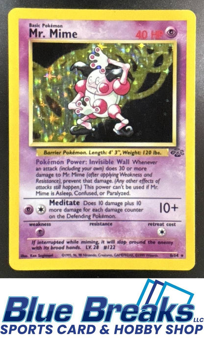 1999 Pokemon Jungle Mr. Mime #6/64 Holo