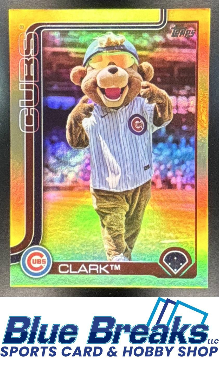 2025 Topps Mascots Gold Clark 16/50 #M-5 Chicago Cubs