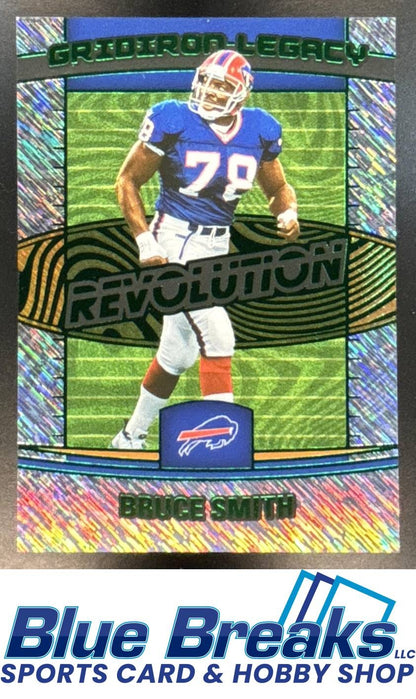 2025 Panini Revolution Gridiron Legacy Green Bruce Smith 08/25 #22 Bills