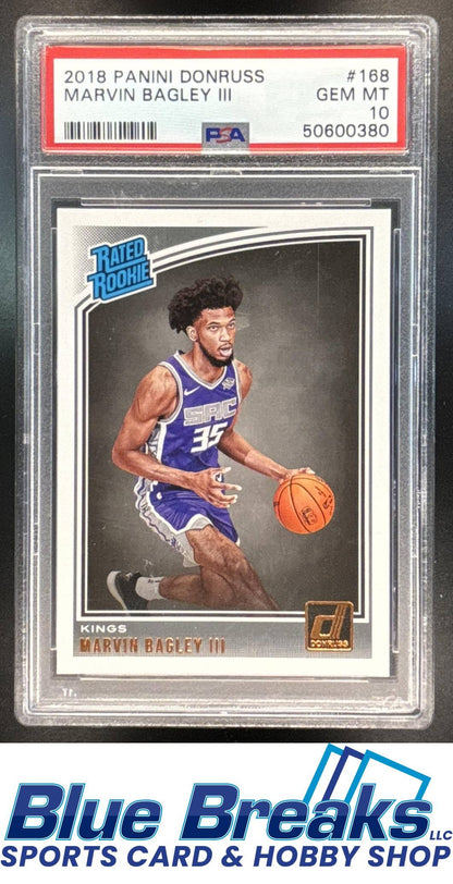 2018-19 Panini Donruss Marvin Bagley III #168 PSA 10 Sacramento Kings
