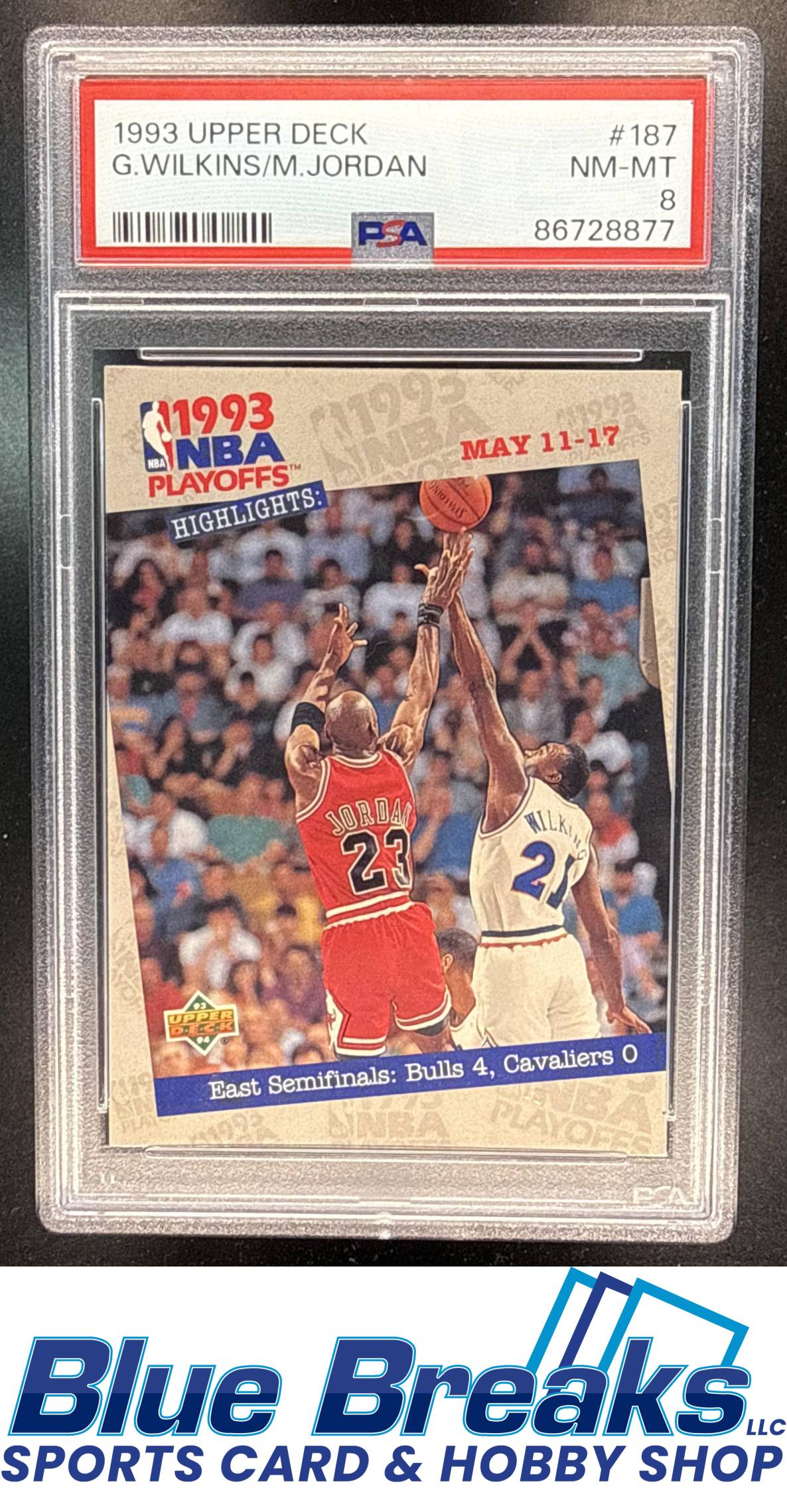 1993-94 Upper Deck Michael Jordan #187 PSA 8 Chicago Bulls