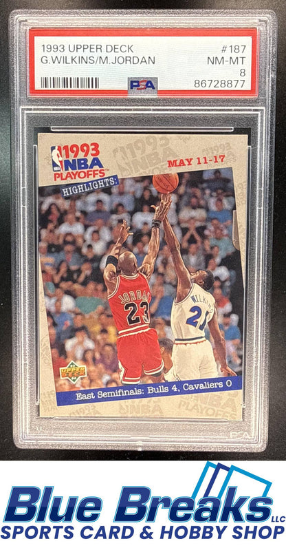 1993-94 Upper Deck Michael Jordan #187 PSA 8 Chicago Bulls