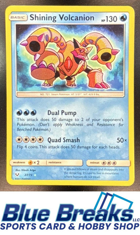 2017 Pokemon Shining Legends Volcanion #27/73 Rare Holo