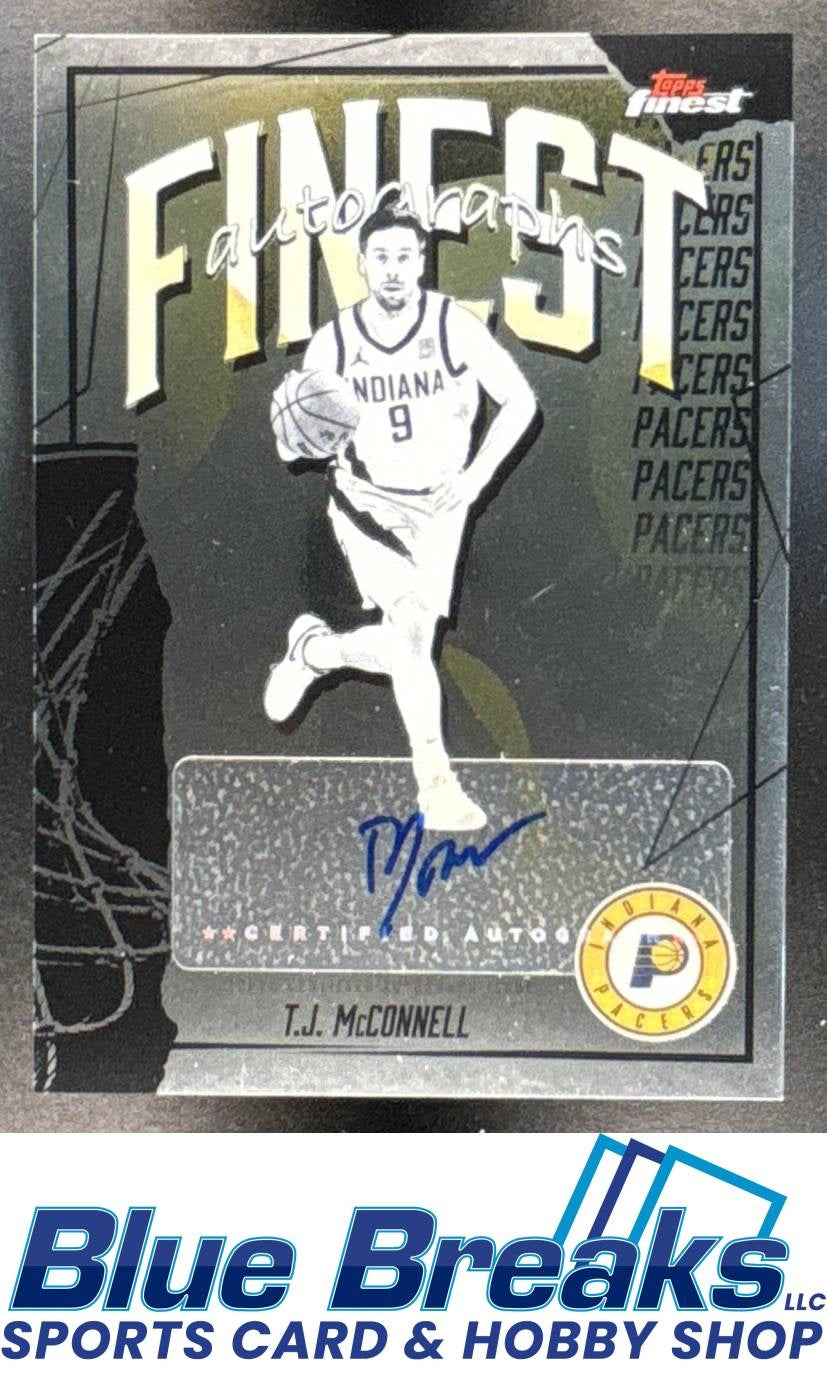 2025-26 Topps Finest Auto T.J. McConnell [RC] #FAU-TM Indiana Pacers