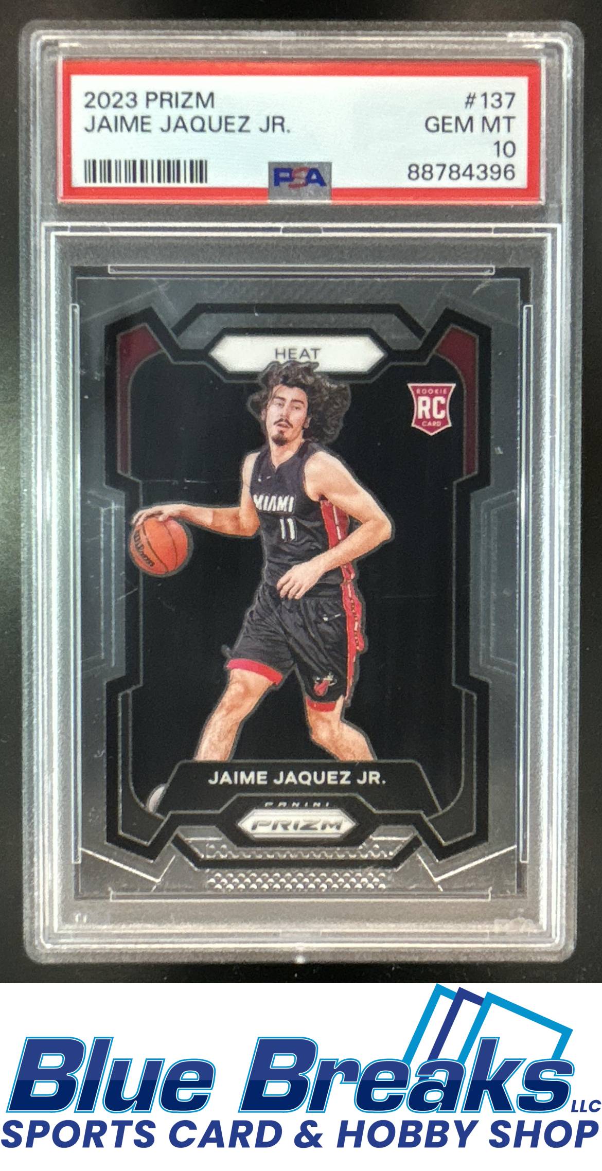 2023-24 Panini Prizm Jaime Jaquez Jr. #137 RC PSA 10 Miami Heat