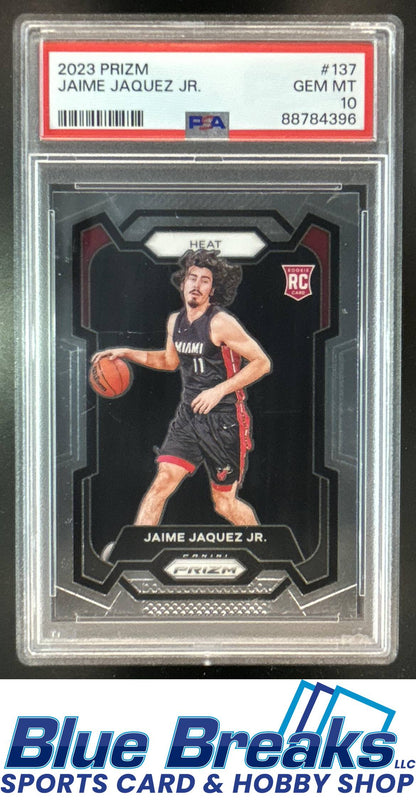2023-24 Panini Prizm Jaime Jaquez Jr. #137 RC PSA 10 Miami Heat
