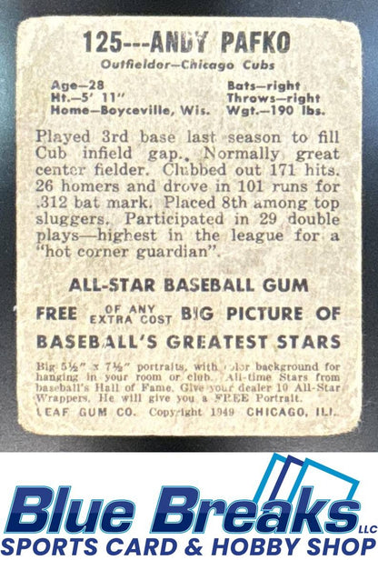 1948 Leaf Andy Pafko Rookie #125 Cubs