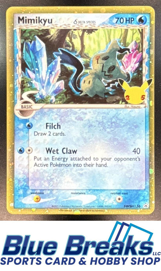 2021 Pokemon Sword & Shield Black Star Promos Mimikyu #SWSH136 2021