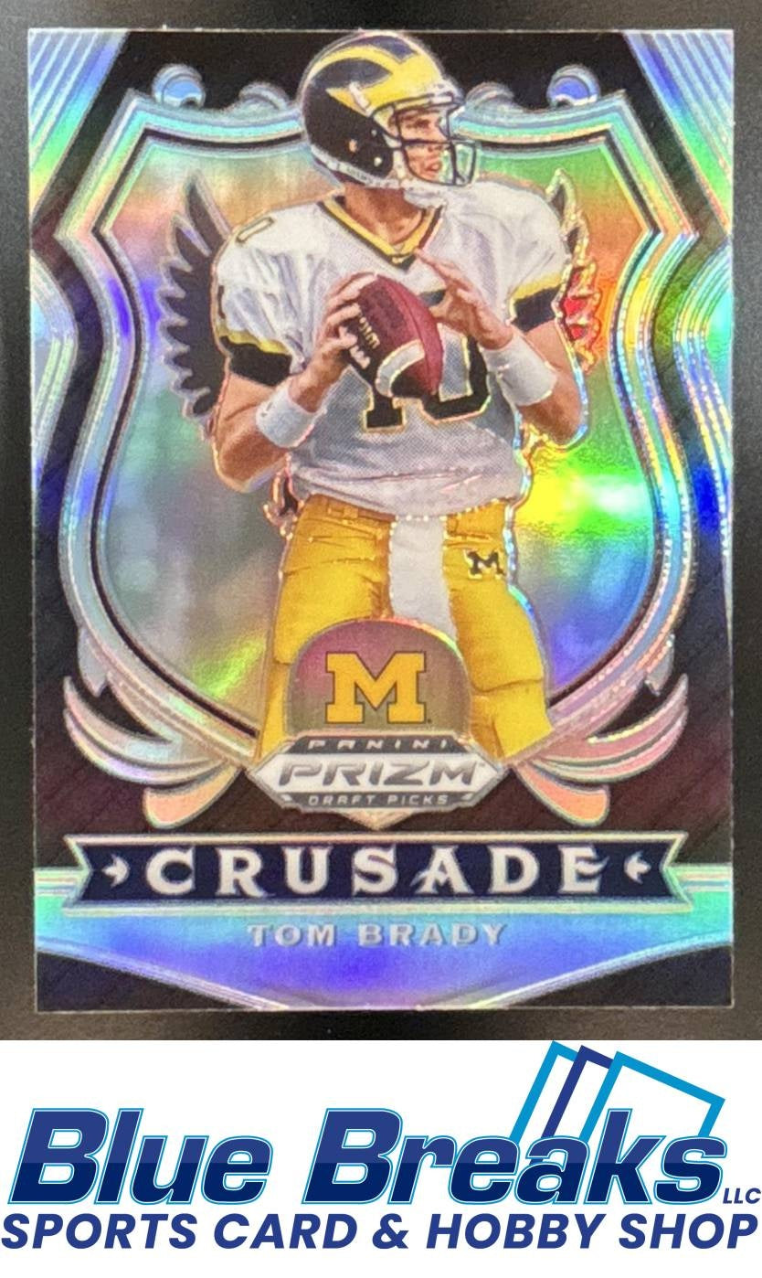 2020 Panini Prizm Draft Picks Prizms Silver Tom Brady [RC] #100 Wolverines