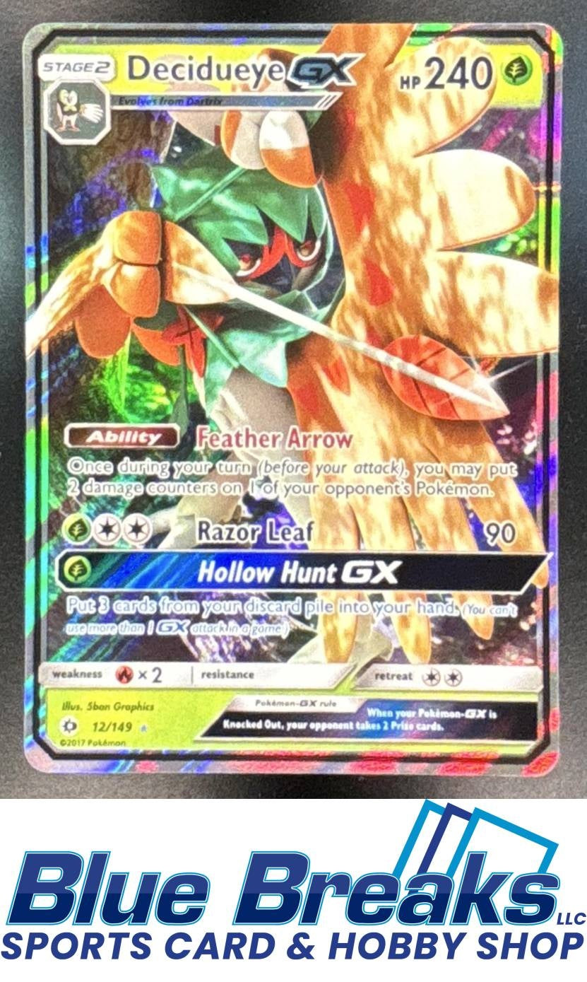 2017 Pokemon Sun & Moon Decidueye #12/149 Holo