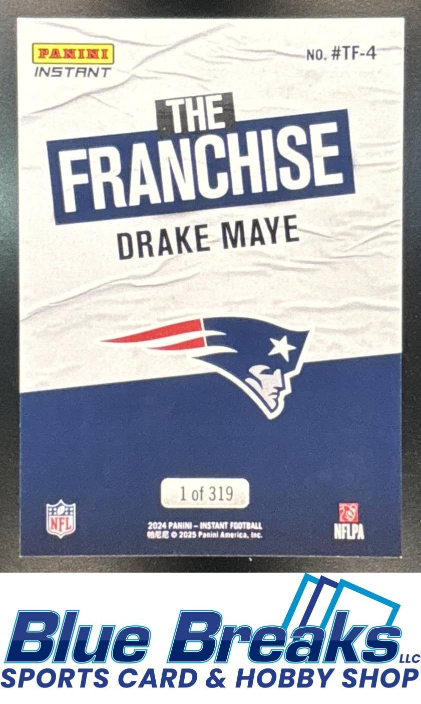 2024 Panini The Franchise Drake Maye RC #TF-4 Football New England Patriots