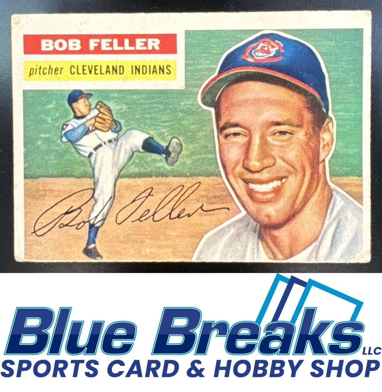 1956 Topps - Bob Feller [RC] #200 Cleveland Indians