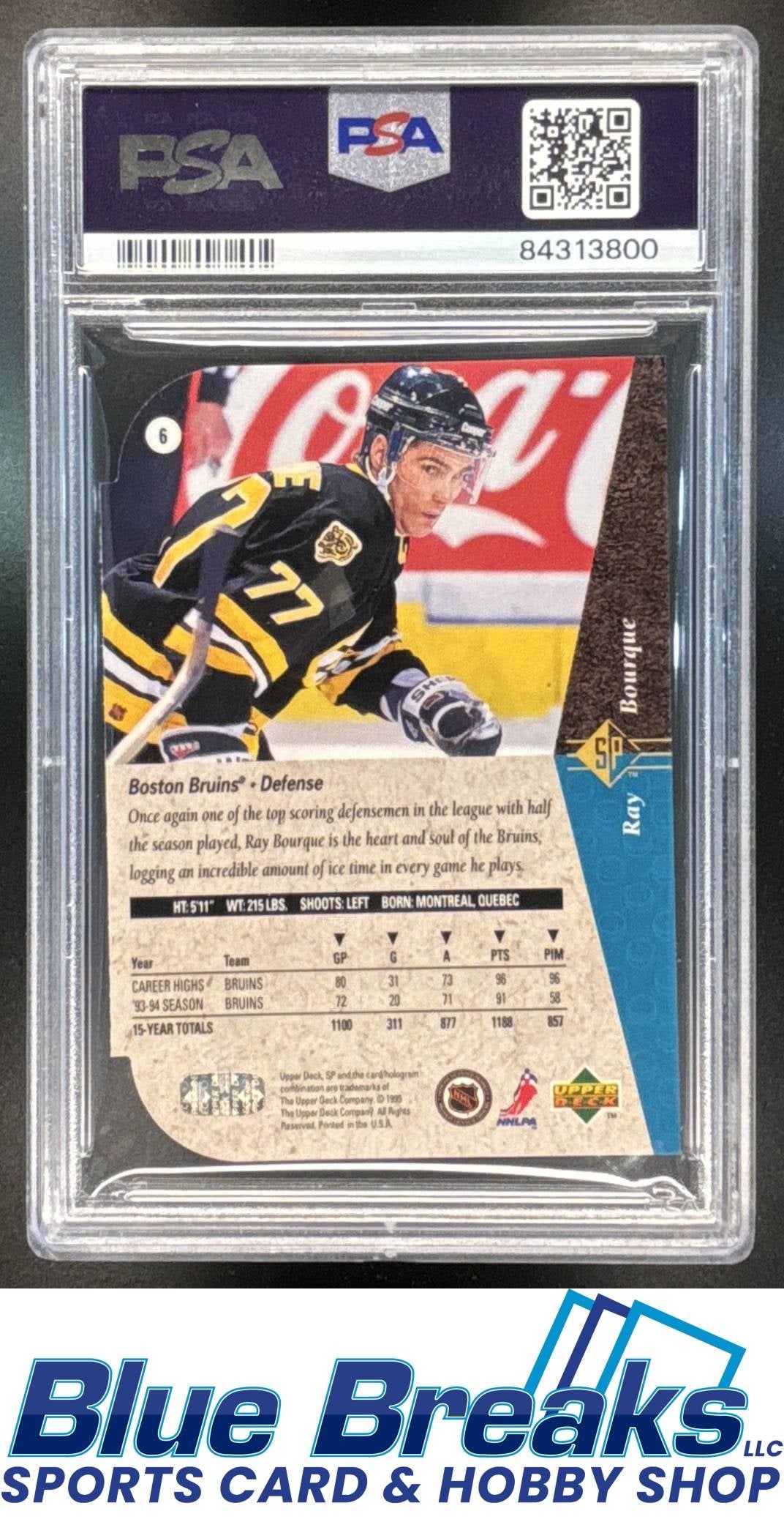1994 Upper Deck Ray Bourque #6 PSA 10 Hockey Boston Bruins
