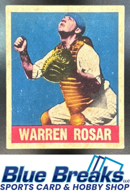 1948 Leaf Warren Rosar #128 A's