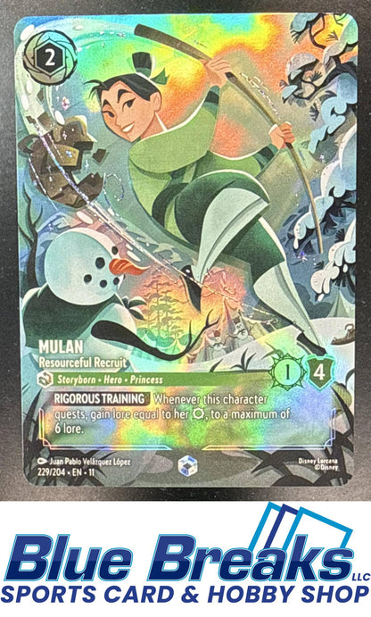 2026 Disney Lorcana: Winterspell Enchanted Mulan Resourceful Recruit #229/204
